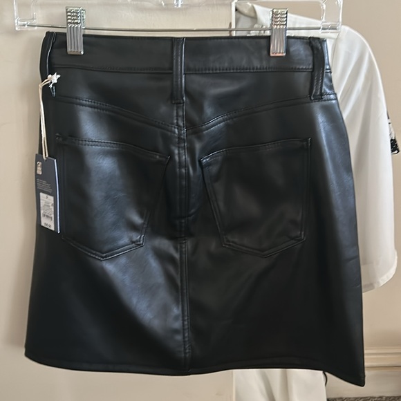 NWT black pleather skirt size 0 - Picture 3 of 7